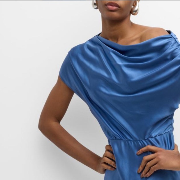 NWT A.L.C. Jasmine Midi Satin Dress - Picture 7 of 14